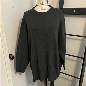 Torrid Charcoal Gray Pullover Modern Sweater Business Casual Cozy Comfy